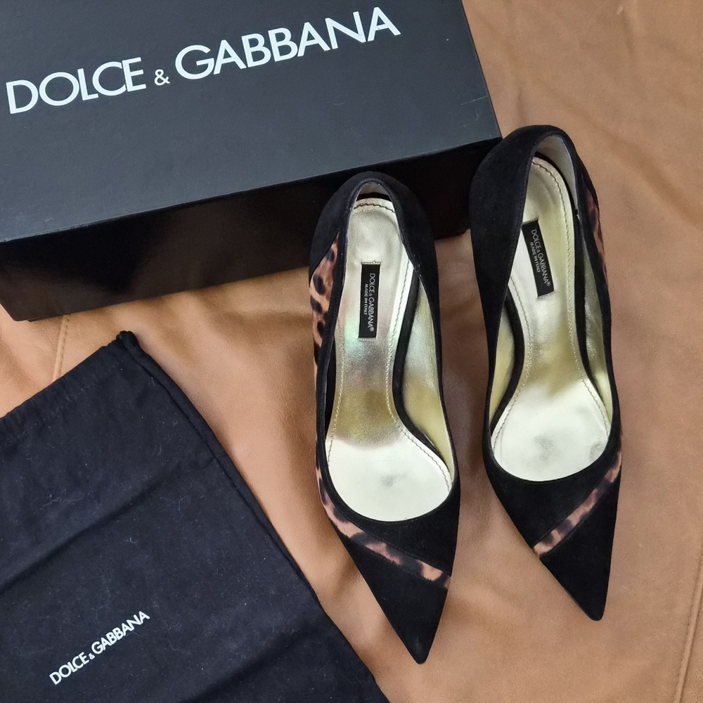 Dolce & Gabbana Decollete Pony Leo+Camoscio